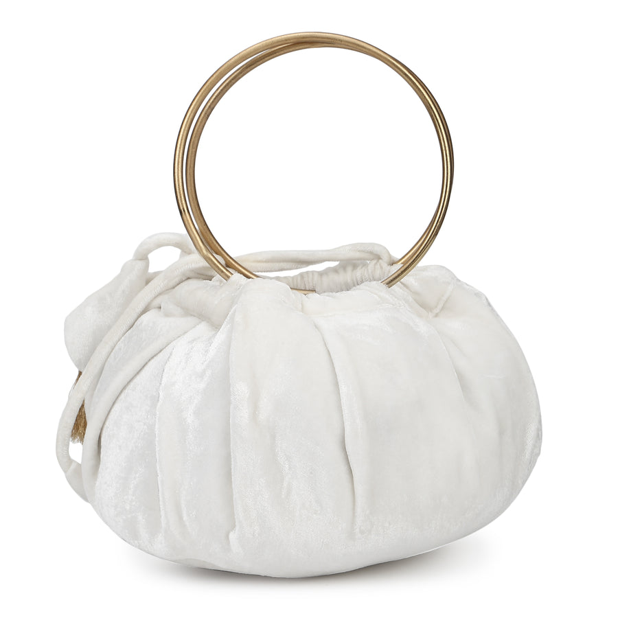 Enwhite Royal Velvet Wrist Potli Bag