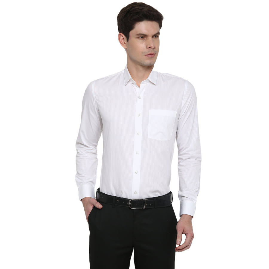 Enwhite Striped Regular Collared Shirt