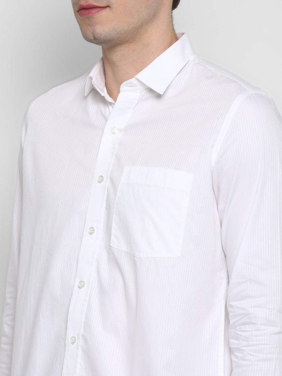 Enwhite Striped Regular Collared Shirt