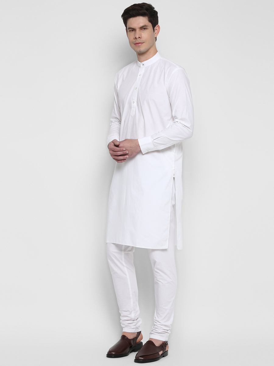 Enwhite Long Kurta With Churidaar Set