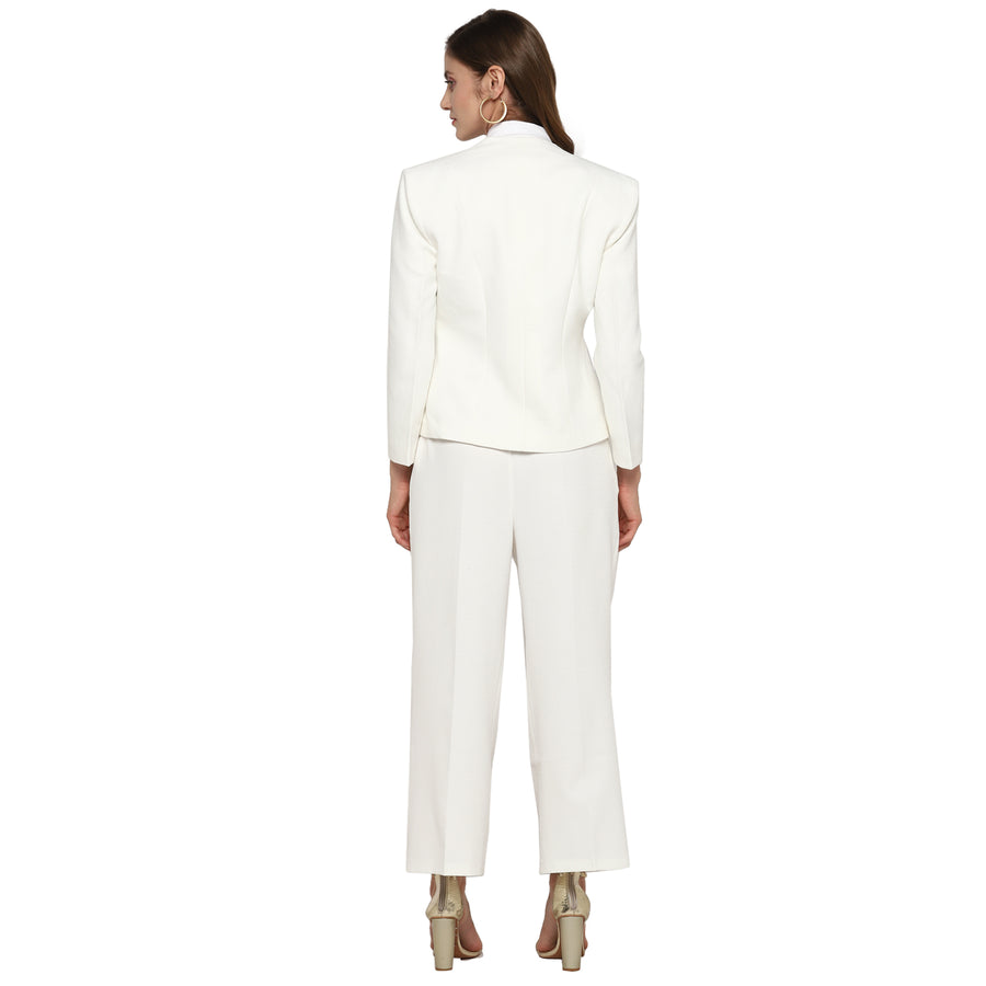 Tailored Fit White Wedding Tuxedo Suit – Tumuh